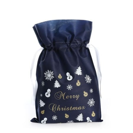 BAGGY VRECICA ZA POKLON MERRY CHRISTMAS PLAVA M